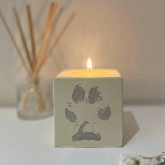 Personalised Citrine Candle Holder