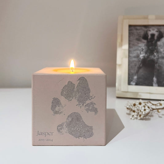 Personalised Rose Candle Holder With Text