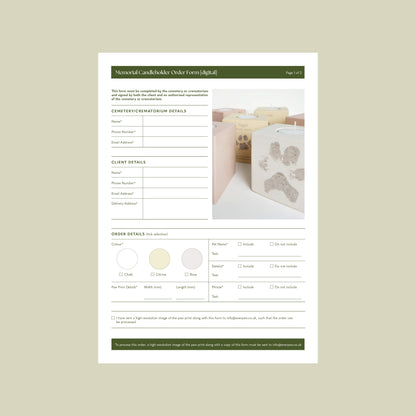 Trade Order Form